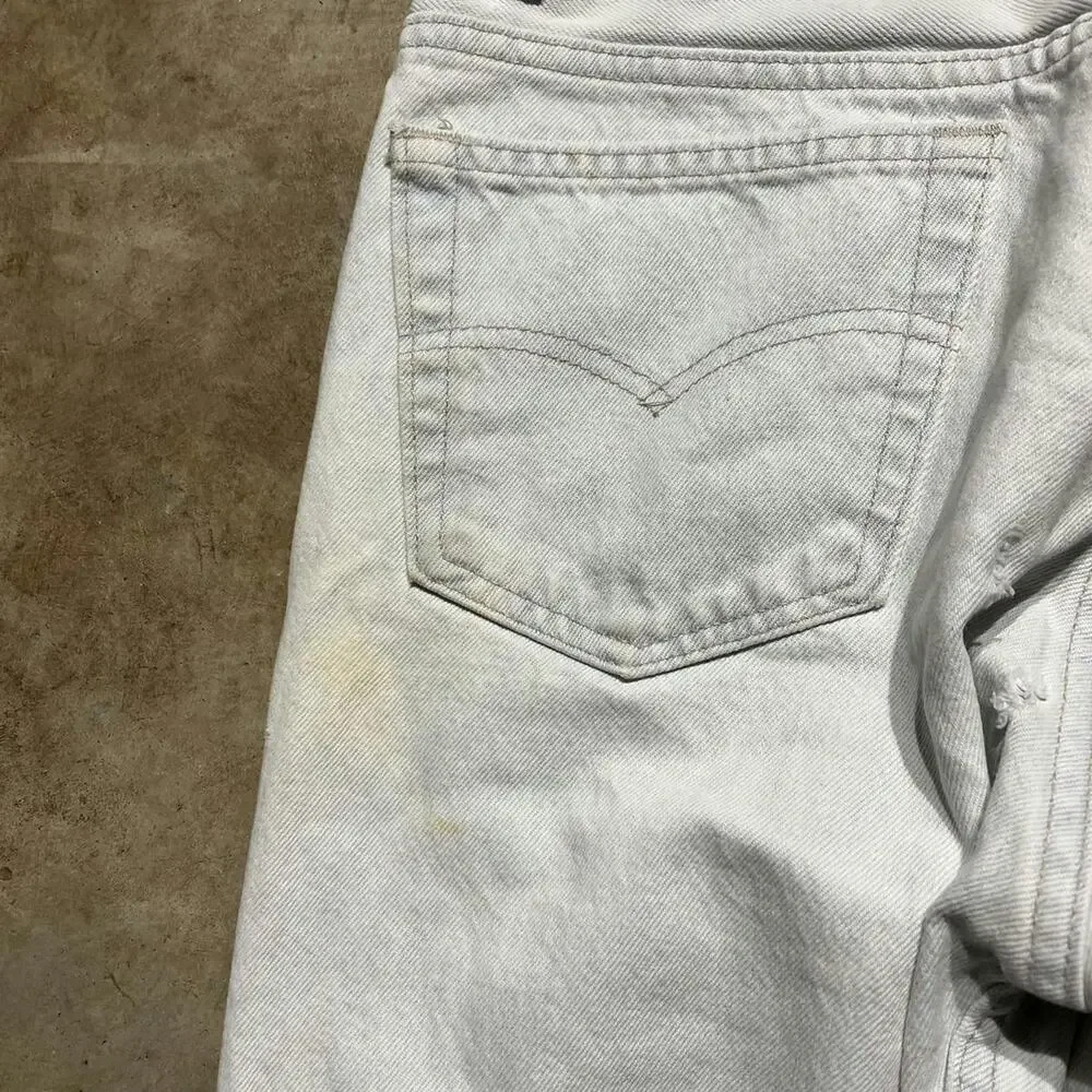 Vintage 90s Levi's 501xx Distressed Straight Cut Jeans 33x30